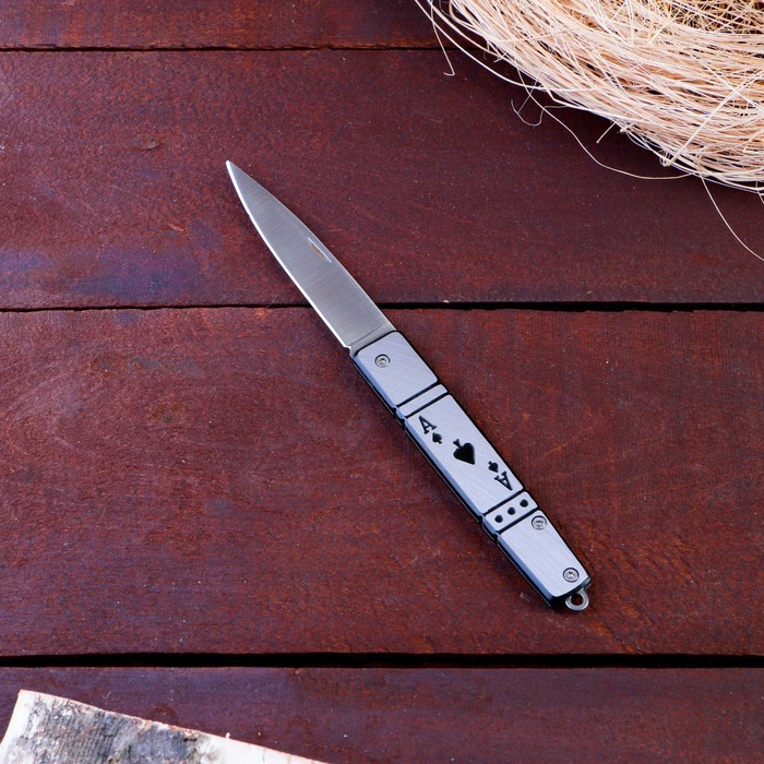 Нож складной "Туз Пик" 16,5см, клинок 76мм/1мм - фото 1908292426