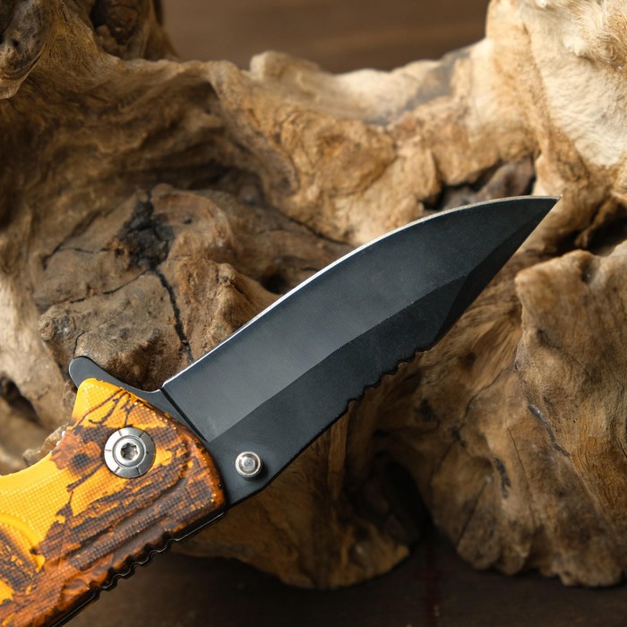 Нож складной "Тигр" 19,5см, клинок 85мм/1,2мм, микс - фото 1889181117