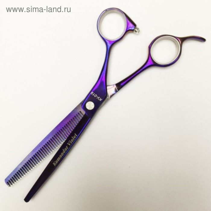 Ножницы Komondor Violet Филировочные, 7 дюймов 44 зубца - Фото 1