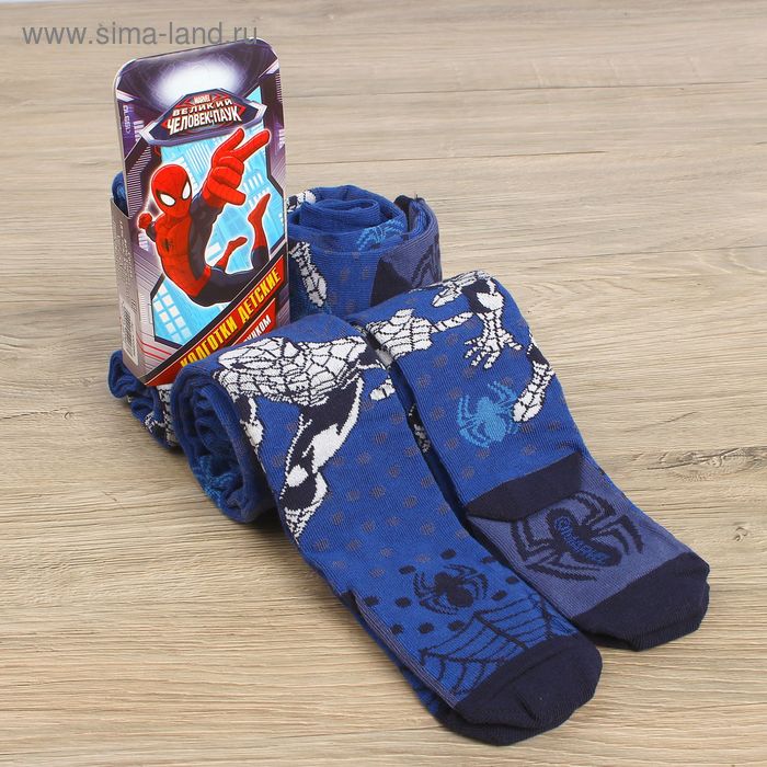 Детские колготки "Герой" Человек Паук, Марвел, рост 104-110 см, 4-5 лет - Фото 1