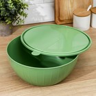 Салатник с крышкой Giaretti Fiesta, 5 л, пластик, микс - Фото 2