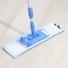 Швабра для мытья пола плоская Доляна, насадка из микрофибры 44×14 см, телескопическая ручка 80-126 см, цвет МИКС - Фото 4