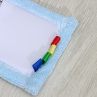 Швабра для мытья пола плоская Доляна, насадка из микрофибры 44×14 см, телескопическая ручка 80-126 см, цвет МИКС - Фото 5