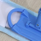 Швабра для мытья пола плоская Доляна, насадка из микрофибры 44×14 см, телескопическая ручка 80-126 см, цвет МИКС - Фото 7