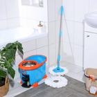 Набор для уборки: ведро на ножках с педальным отжимом и металлической центрифугой 8,5 л, швабра, запасная насадка из микрофибры, цвет МИКС - Фото 10