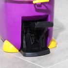 Набор для уборки: ведро на ножках с педальным отжимом и металлической центрифугой 8,5 л, швабра, запасная насадка из микрофибры, цвет МИКС - Фото 5