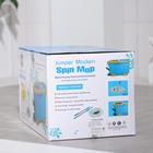 Набор для уборки: ведро на ножках с педальным отжимом и металлической центрифугой 8,5 л, швабра, запасная насадка из микрофибры, цвет МИКС - Фото 9