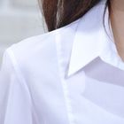 Рубашка женская классическая, размер 50, рост 164 см, цвет белый - Фото 6