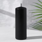 Свеча - цилиндр, 5х15 см, черная лакированная, 14 ч - фото 300070952