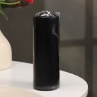 Свеча - цилиндр, 5х15 см, черная лакированная, 14 ч - Фото 3
