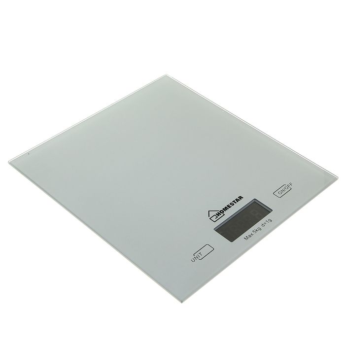 Весы кухонные HOMESTAR HS-3006, электронные, до 5 кг, серебристые - фото 1908292556