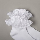 Носки детские, цвет белый, размер 4-6 (0-3мес) - Фото 2