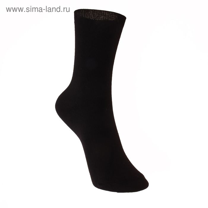 Носки детские, цвет чёрный, размер 22-24 - Фото 1