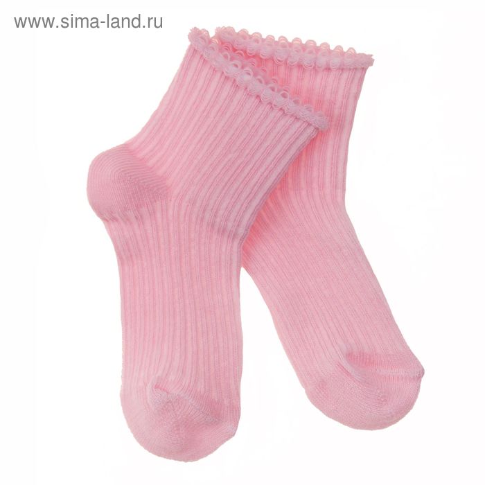 Носки детские, цвет розовый, размер 6-8 (3-6 мес) - Фото 1