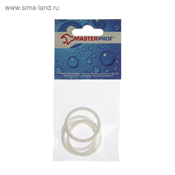 Прокладка силиконовая Masterprof ИС.030065, для пробки и переходника радиатора 1", 4 шт. - Фото 1