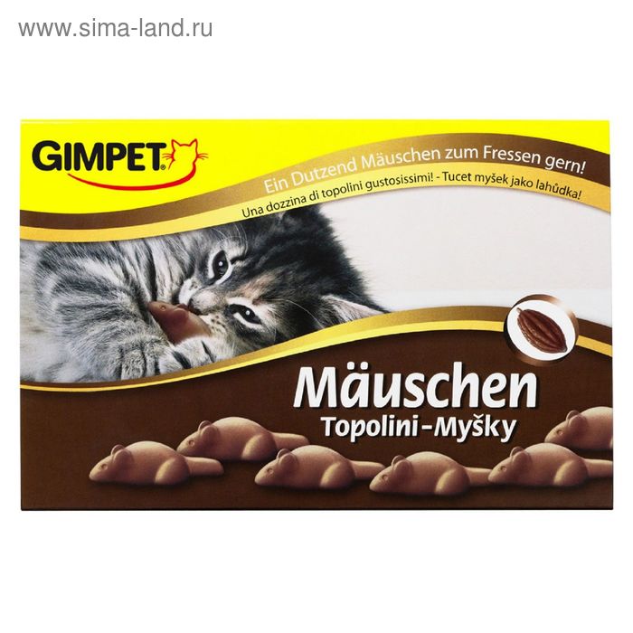 Лакомства для кошек Gimpet "Мышки" 12 шт, 35 г - Фото 1