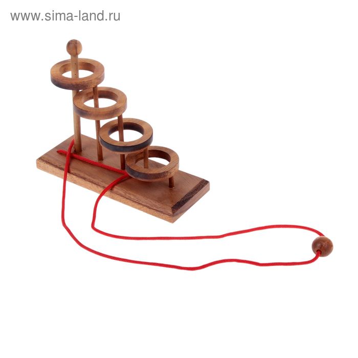 Головоломка дерево 17х6,5х15,5 см МИКС - Фото 1
