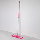 Швабра для мытья пола плоская Доляна «Горошек», насадка микрофибра букли 42×12 см, телескопическая ручка 72-121 см, цвет МИКС - Фото 2