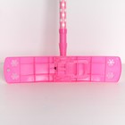 Швабра для мытья пола плоская Доляна «Горошек», насадка микрофибра букли 42×12 см, телескопическая ручка 72-121 см, цвет МИКС - Фото 4