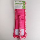 Швабра для мытья пола плоская Доляна «Горошек», насадка микрофибра букли 42×12 см, телескопическая ручка 72-121 см, цвет МИКС - Фото 5