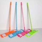 Швабра для мытья пола плоская Доляна «Горошек», насадка микрофибра букли 42×12 см, телескопическая ручка 72-121 см, цвет МИКС - Фото 6