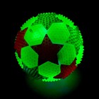 Мяч «Звёздочки», световой, с пищалкой, цвета МИКС - фото 110463444