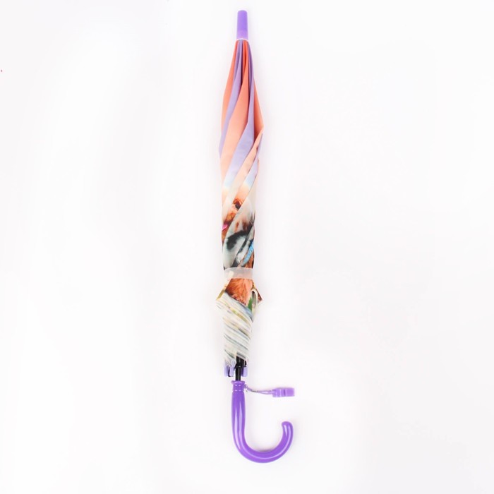 Зонт детский полуавтоматический «Милые зверюшки», r=41см, со свистком, цвет МИКС - фото 1905386073