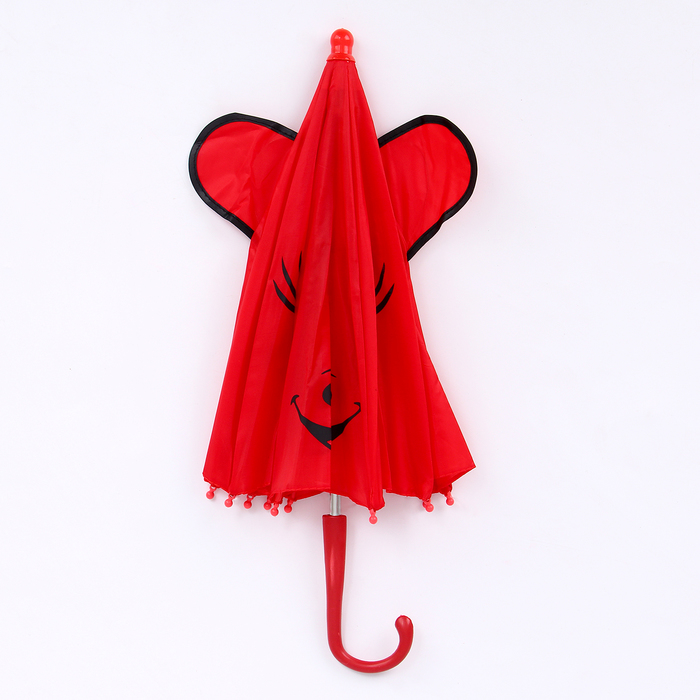 Зонт детский механический «Животные», r=25см, с ушками, цвет МИКС - фото 1883278356
