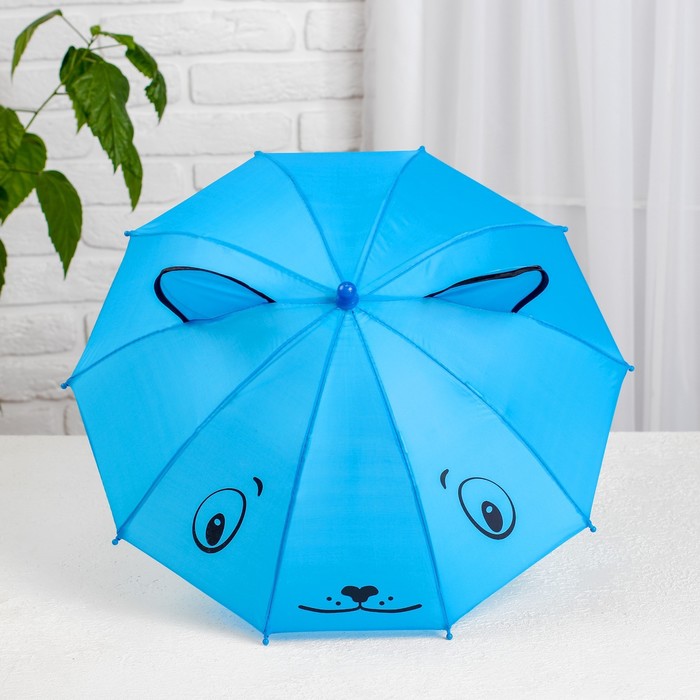 Зонт детский механический «Животные», r=25см, с ушками, цвет МИКС - фото 1883278348