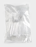 Вилка одноразовая для фуршета, набор 50 шт., 10 см, пластик, прозрачная - Фото 6