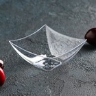 Форма пластиковая одноразовая для фуршета Square, 90 мл, прозрачная - Фото 1