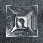 Форма пластиковая одноразовая для фуршета Square, 90 мл, прозрачная - Фото 2