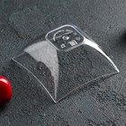 Форма пластиковая одноразовая для фуршета Square, 90 мл, прозрачная - Фото 3