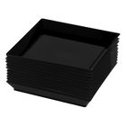 Набор одноразовых форм  для фуршета Tray, 130 мл, 13×13 см, 12 шт, цвет чёрный - Фото 2