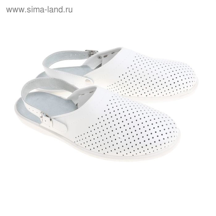 Туфли-сабо "Павел", мужские, размер 43, цвет белый - Фото 1
