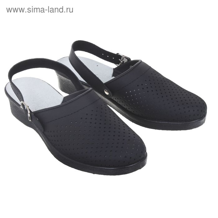 Туфли-сабо "Эмануэла", женские, размер 40, цвет черный - Фото 1