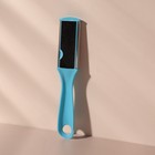 Пилка для пяток, металлическая/наждачная, двусторонняя, 17 см, цвет МИКС - Фото 3