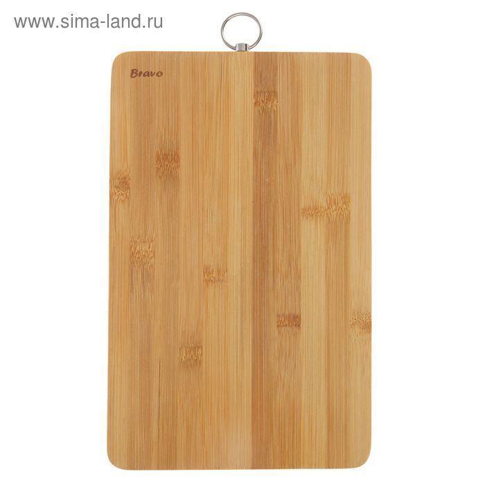 Доска разделочная, 28×18×1 см, бамбук - Фото 1