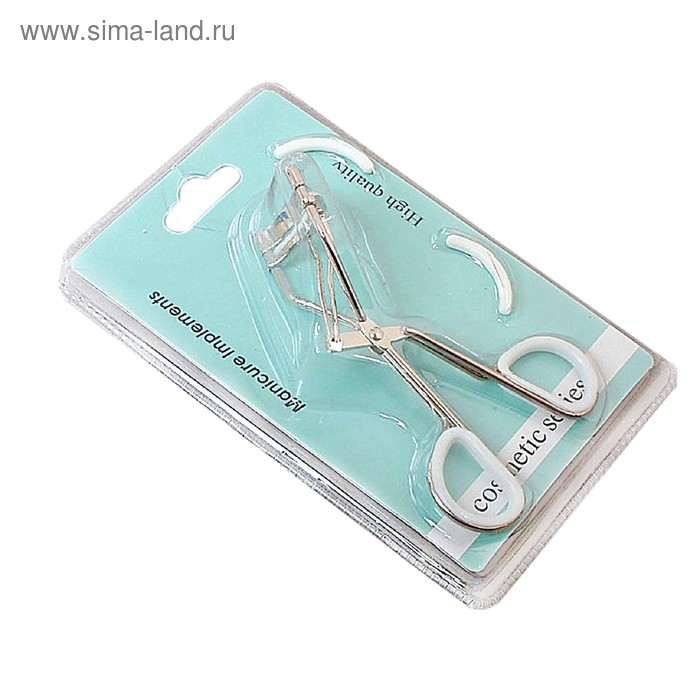 Щипцы для ресниц со сменными резинками, цвет белый - Фото 1