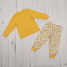 Пижама для мальчика "Принт" (джемпер, брюки), рост 86-92 см (28), цвет жёлтый 356Д-1121_М - Фото 2