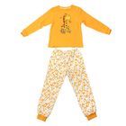 Пижама для мальчика "Принт" (джемпер, брюки), рост 98-104 см (30), цвет жёлтый 356Д-1121 - Фото 1