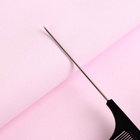 Расчёска с металлическим хвостиком, 20(±1) × 2.5 см, чёрная - Фото 3