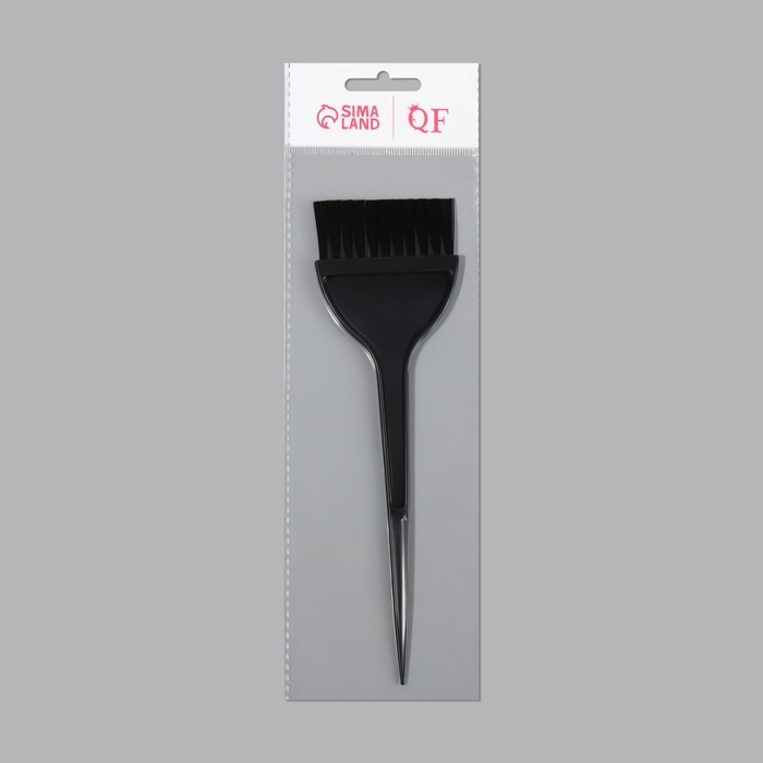 Кисть для окрашивания волос, широкая, 21 х 6 см, цвет чёрный - фото 1886140327