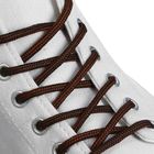 Шнурки для обуви, круглые, d = 4,5 мм, 120 см, пара, цвет чёрно-коричневый - фото 8513081