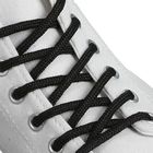 Шнурки для обуви круглые, d = 4 мм, 120 см, фасовка 25 шт, цвет чёрный - фото 8513085