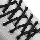 Шнурки для обуви, круглые, d = 4,5 мм, 130 см, фасовка 25 шт, цвет чёрный - Фото 1