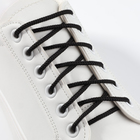 Шнурки для обуви, круглые, d = 3 мм, 70 см, фасовка 25 шт, цвет чёрный - фото 297831712