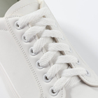 Шнурки для обуви, плоские, 8 мм, 70 см, фасовка 25 штук, цвет белый - Фото 1