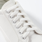 Шнурки для обуви, плоские, 8 мм, 90 см, фасовка 25 штук, цвет белый - Фото 1