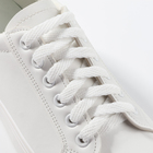 Шнурки для обуви, плоские, 8 мм, 120 см, фасовка 25 шт, цвет белый - фото 317946694